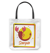 Scorpio Basketweave Tote Bag | Zodiac Series 3 - Beyond T-shirts